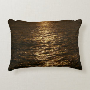 Cojín Decorativo Sunset on the Water Resumen Fotografía del Océano