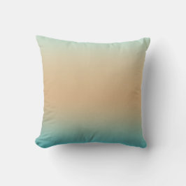 Cojín Decorativo Sunset Peach Aqua Ombre