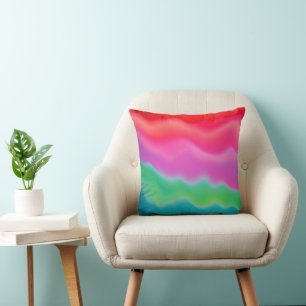 Cojín Decorativo "Sunset Sorbet" arte abstracto colorido