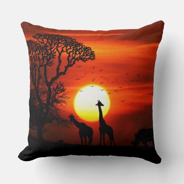 Cojín decorativo Sunset & Wild Africa (Front)