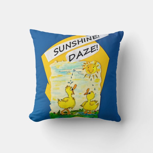 Cojín decorativo "Sunshine Daze" (Anverso)