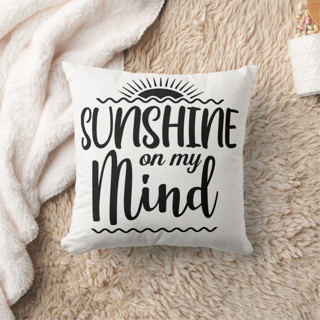 Cojín Decorativo Sunshine en mi mente (Manta)
