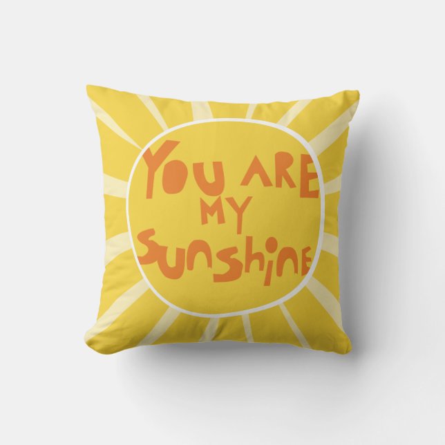 Cojín Decorativo Sunshine_PillowCover_amarillo (Anverso)