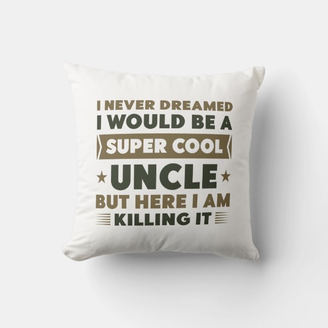 Cojín Decorativo Super Guay Uncle (Anverso)