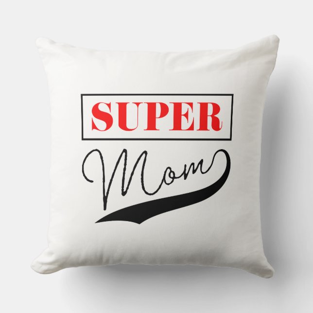Cojín Decorativo Super Mamá (Anverso)