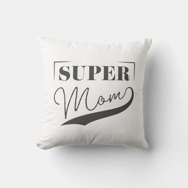 Cojín Decorativo Super Mamá (Anverso)