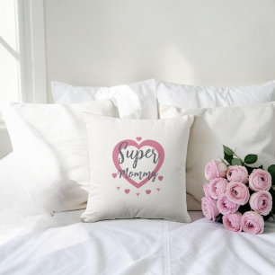 Cojín Decorativo Super Mamá Regalo Personalizado Mejor Mamá