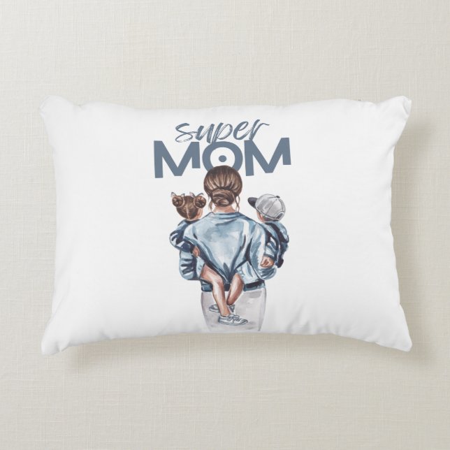 Cojín Decorativo Super MOM Pillow (Anverso)