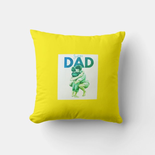 Cojín Decorativo Super Papá (Anverso)