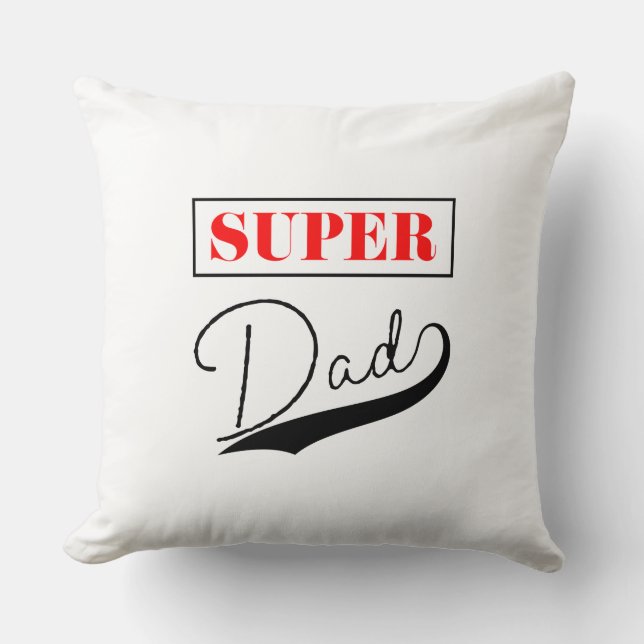 Cojín Decorativo Super Papá (Anverso)
