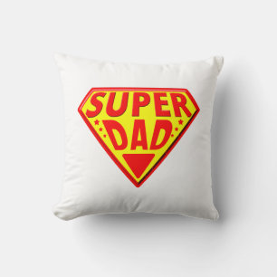 Cojín Decorativo Super Papá - Feliz Día del Padre
