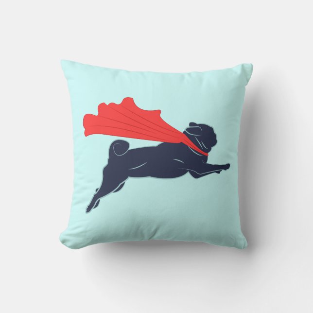 Cojín Decorativo Super Pug (Anverso)