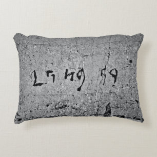 Cojín Decorativo Superficie de hormigón negro y gris