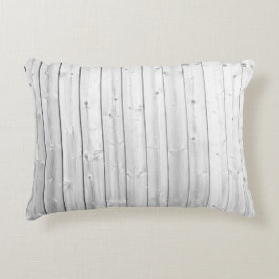 Cojín Decorativo Superficie de madera de textura blanca