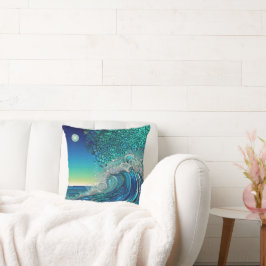 Cojín Decorativo Superficie marino surrealista
