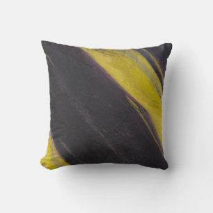 Cojín Decorativo Superficie negra y amarilla
