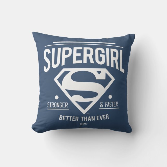 Cojín Decorativo Supergirl Better Than Ever Retro Graphic (Anverso)