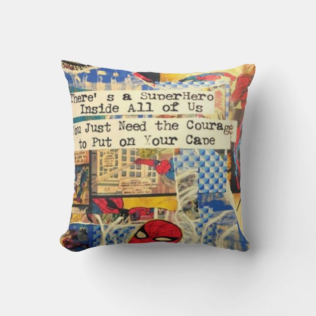 Cojín decorativo superhéroe (Anverso)