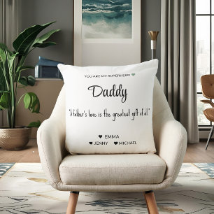 Cojín Decorativo Superhéroe personalizado: Papá Pillow
