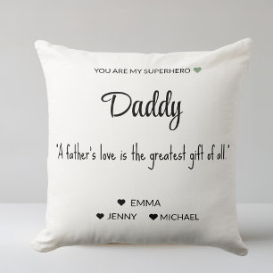 Cojín Decorativo Superhéroe personalizado: Papá Pillow