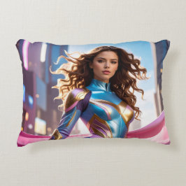 COJÍN DECORATIVO SUPERHEROÍNA - FANTASÍA CIENTÍFICA