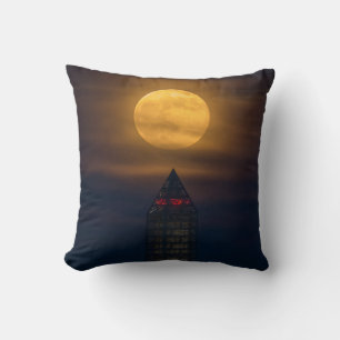 Cojín Decorativo Superluna por monumento a Washington