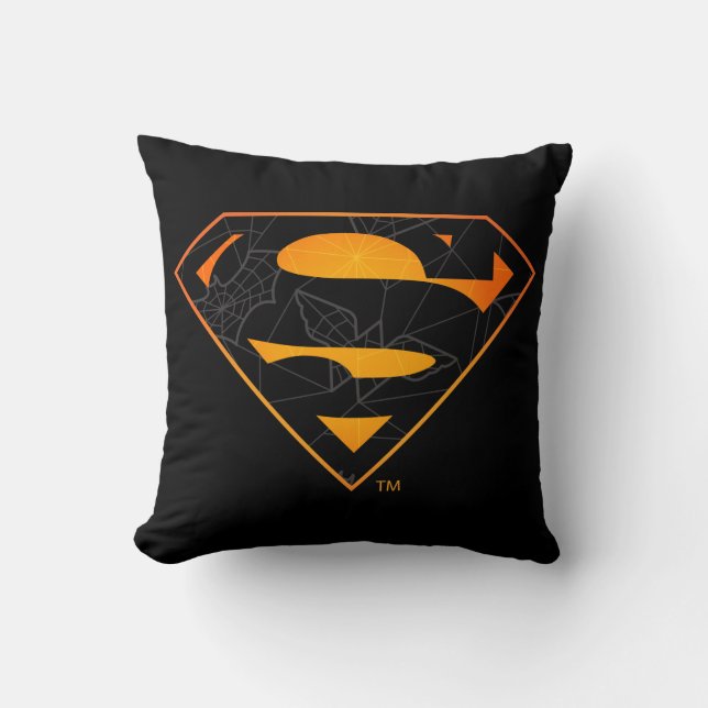 Cojín Decorativo Superman | Logo inspirado en Halloween (Anverso)