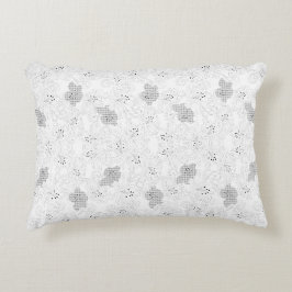 Cojín Decorativo Superposición de cuadrícula transparente – Textura