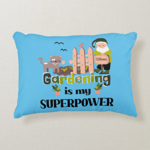 Cojín Decorativo Superpotencia de jardinería, jardinera de lujo