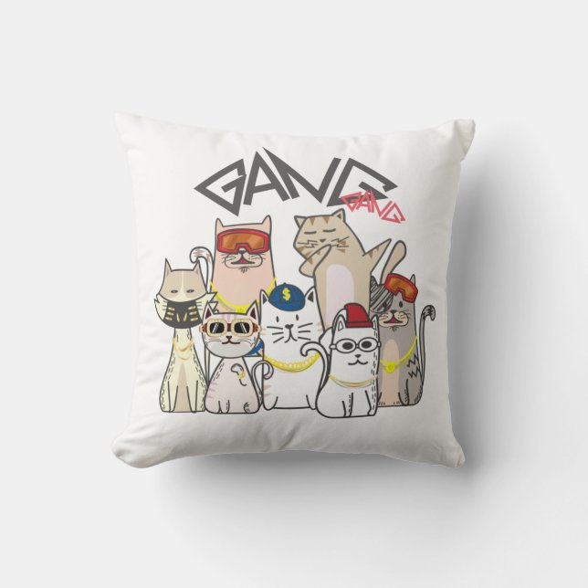 Cojín Decorativo SUPREME Kat Ganggg (Anverso)