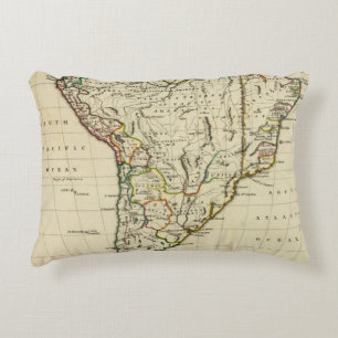 Cojín Decorativo Suramérica con los límites resumidos