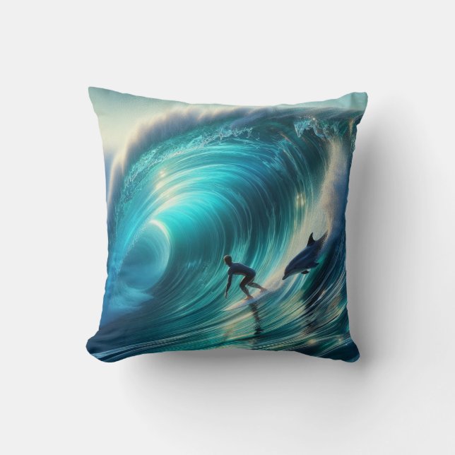 Cojín Decorativo Surf Buddies Pillow 2 lados diferentes (Anverso)
