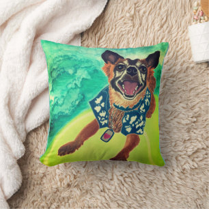 Cojín Decorativo Surf Dog