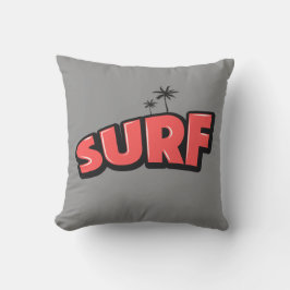 Cojín Decorativo Surf, just surf. In red and gray