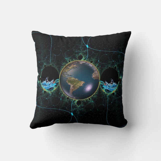 Cojín Decorativo Surf Planet Mug (Reverso)