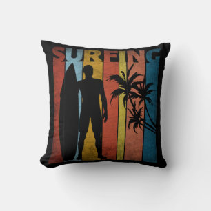 COJÍN DECORATIVO SURFANDO VERANO TROPICAL