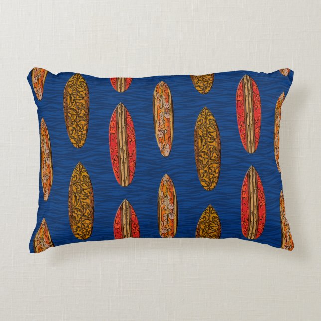 Cojín Decorativo Surfboards Hawái Big Wave (Anverso)