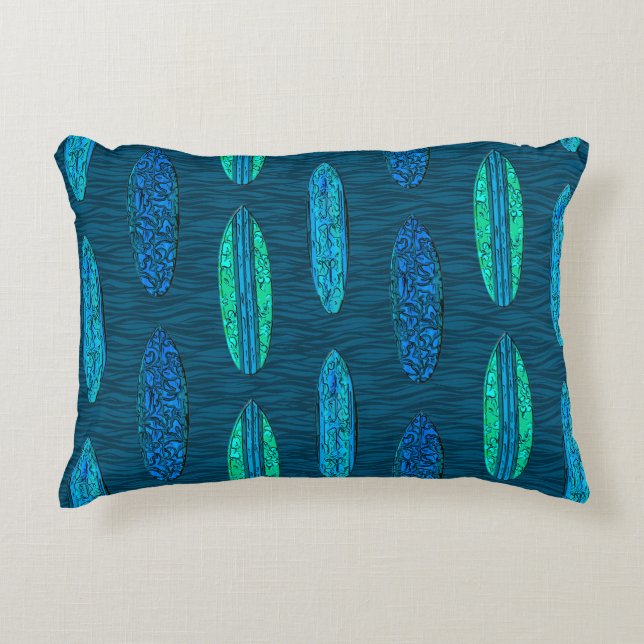 Cojín Decorativo Surfboards Hawái Big Wave (Anverso)