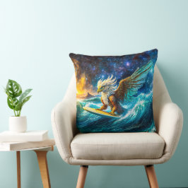Cojín Decorativo Surfing Eagle Design por Rich AMeN Gill