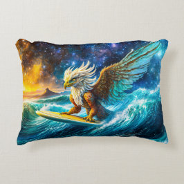 Cojín Decorativo Surfing Eagle Design por Rich AMeN Gill