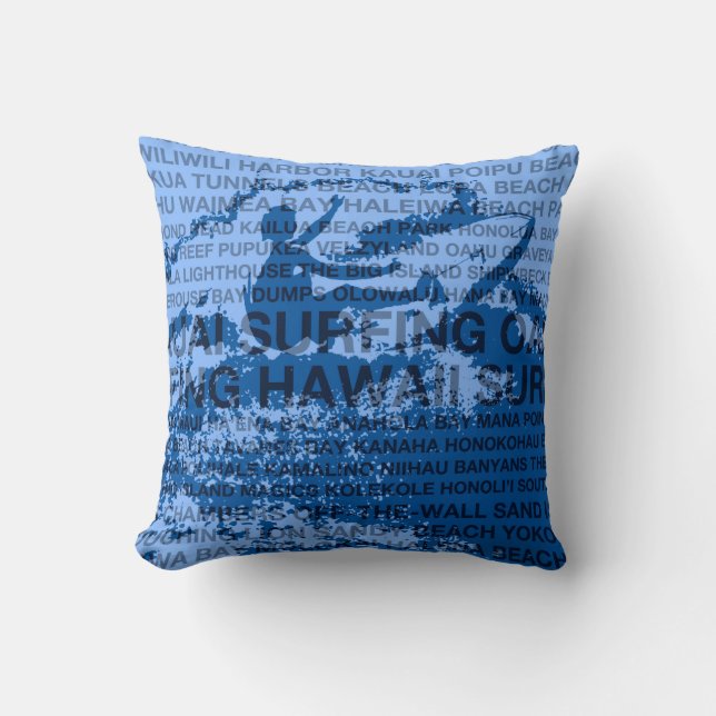 Cojín Decorativo Surfing Hawaii Cutback Hawaii Pillows (Anverso)