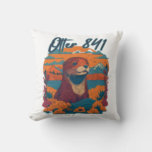 Cojín Decorativo Surfing Otter 841 Otter My Way California Sea Otte