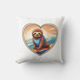 Cojín Decorativo Surfing Sloth