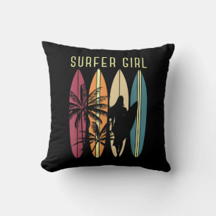 Cojín Decorativo Surfista Chica Surfboard Chicas Surf Oce