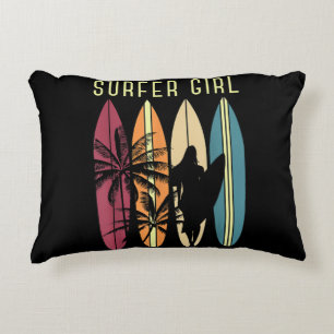 Cojín Decorativo Surfista Chica Surfboard Chicas Surf Oce