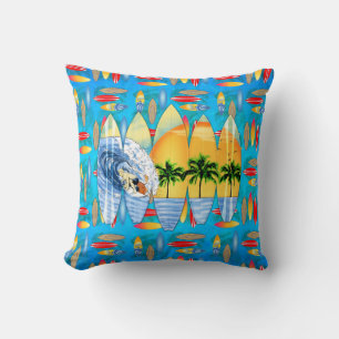 Cojín Decorativo Surfista Y Surf