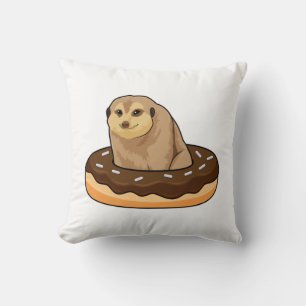 Cojín Decorativo Suricata con Donut
