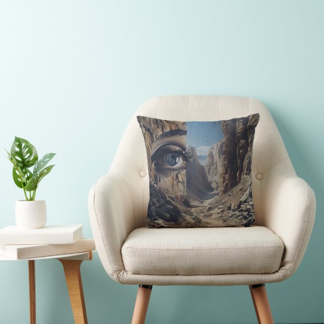 Cojín Decorativo Surrealismo ocular natural (Silla)