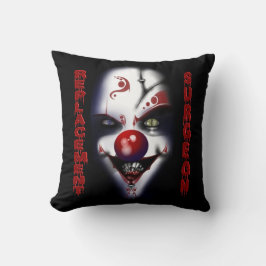 Cojín Decorativo Surrujano de reemplazo - Payaso malvado
