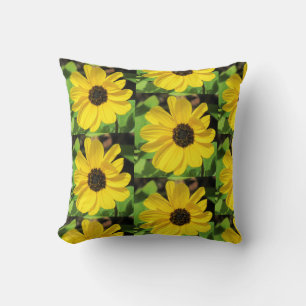 Cojín Decorativo Susan Floral Pillow de ojos negros